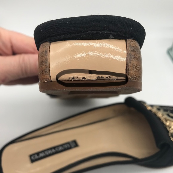 Claudia Ciuti Loafer Mules Charmed Black Slip on Womens Size 8 - Picture 14 of 14